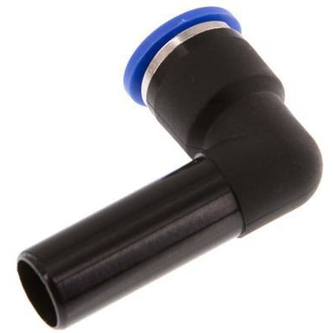 10mm x 12mm 90 graden L-verbinding PA 66 Insteekfitting Plug NBR [2 Stuks]