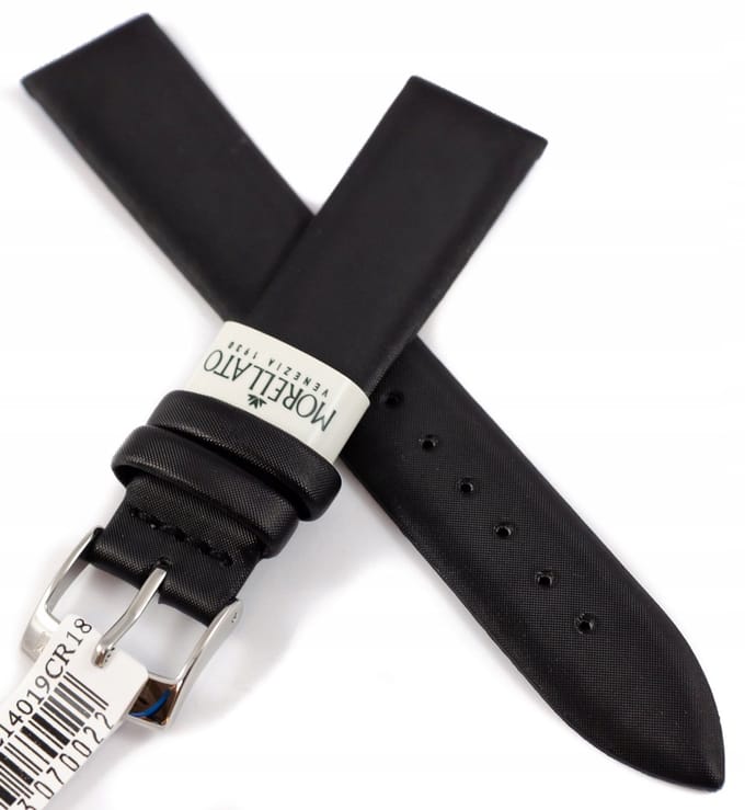 Morellato Leren Horlogeband - 18mm - Zwart