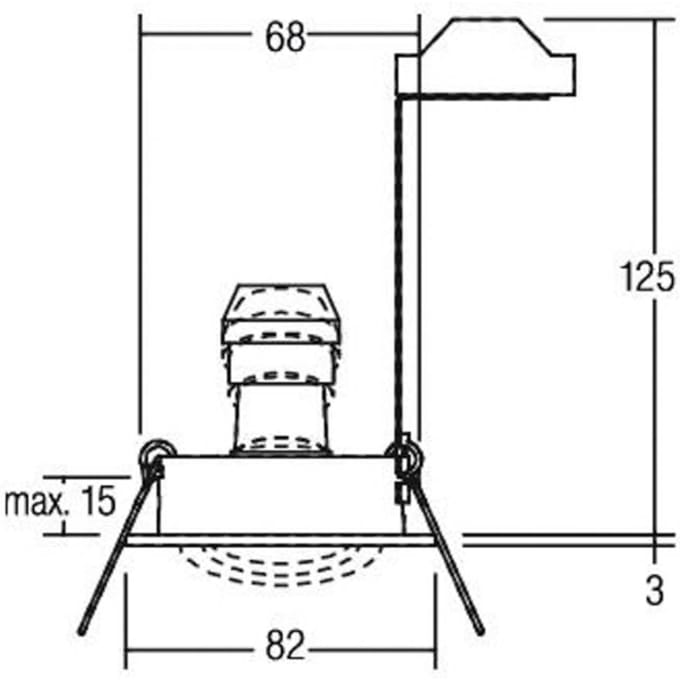 BRUMBERG inbouwspot Tirrel-R, GU10 fitting, mat titanium