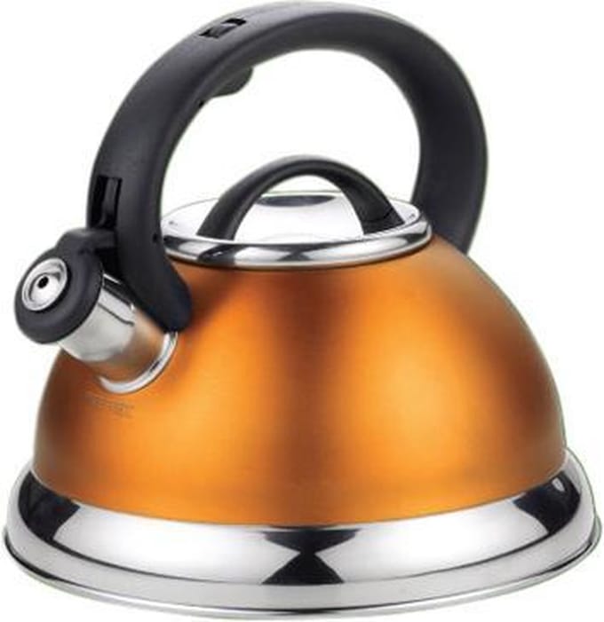 Kinghoff 3246 - Fluitketel - Oranje - 3L