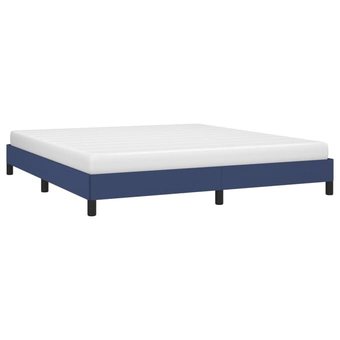 vidaXL - Bedframe - zonder - matras - stof - blauw - 180x200 - cm