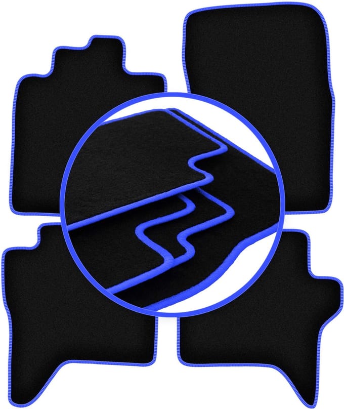 CARLUX-BLUE automatten voor: Mitsubishi Pajero IV lang (2006-2018)