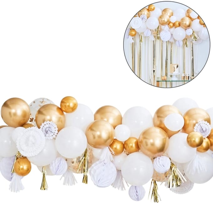 Mix It UP - Ballonslinger met honeycombs Gold
