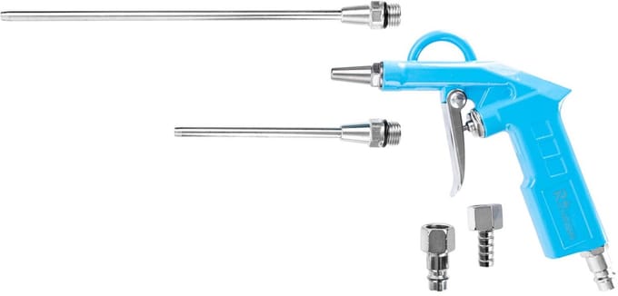 Blaaspistool set - Luchtpistool - met mondstukken van 20, 100, 180 mm
