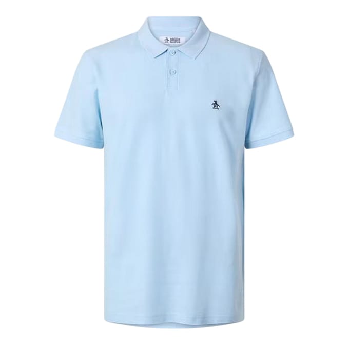 Original Penguin Heren Geborduurd Logo Poloshirt (Water)