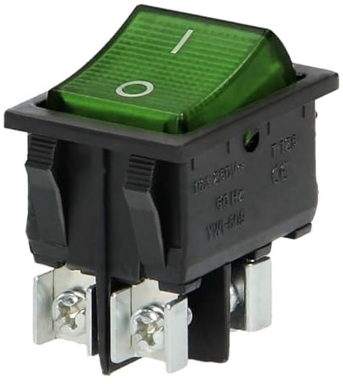 Verlichte Tuimelschakelaar - Aan-Uit Schakelaar 230V ~ 16A 50Hz