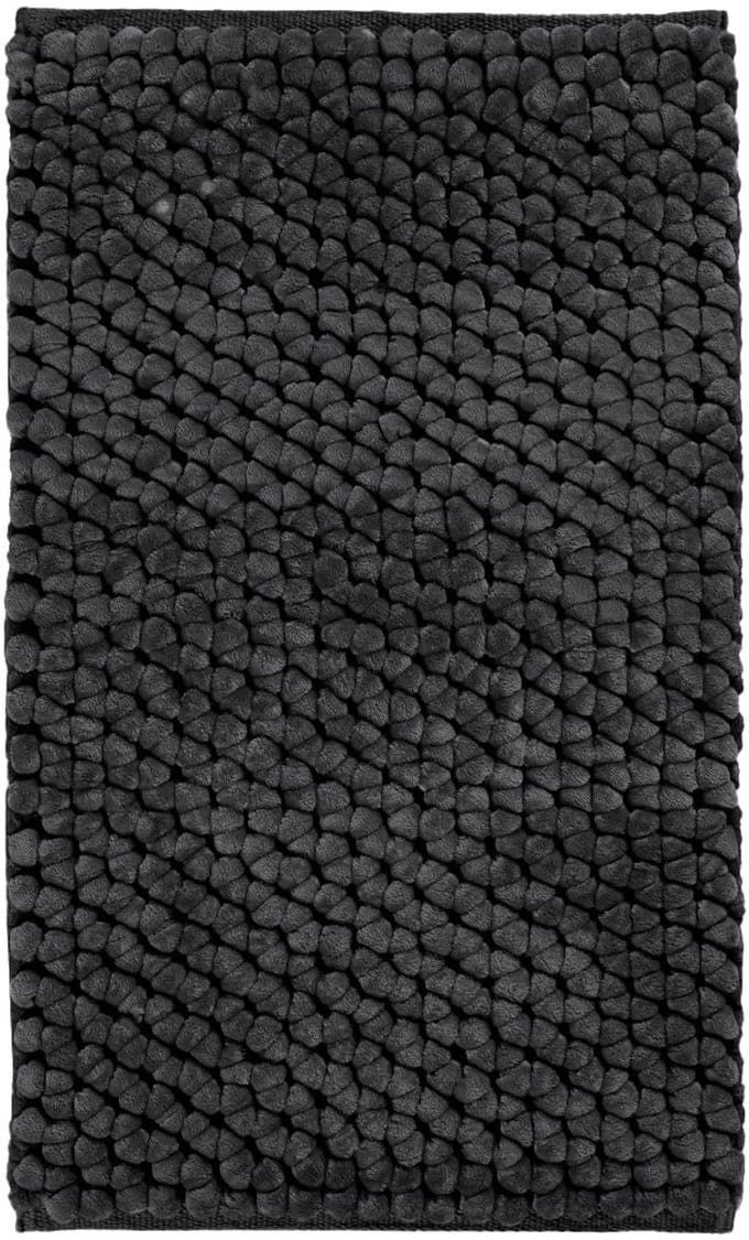 Onyx Badmat Dark Grey | 80 x 160 cm | Donkergrijs | Polyester / Katoen