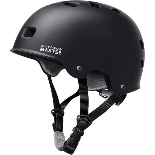 OutdoorMaster Skateboardhelm Oryx Zwart XL 59-63 cm