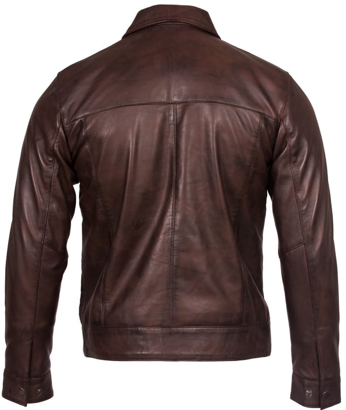 Retro nappaleren bikerjack