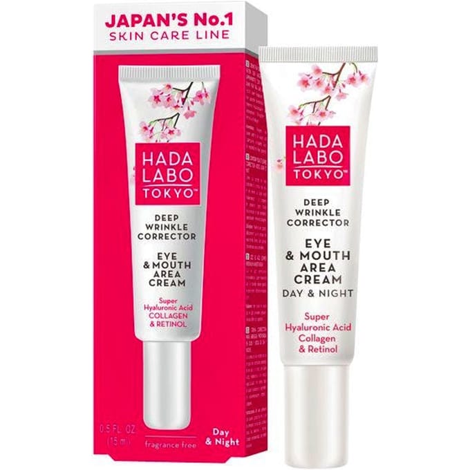 HADA LABO Deep Wrinkle Corrector Eye &amp; Mouth Area Cream 15 ml