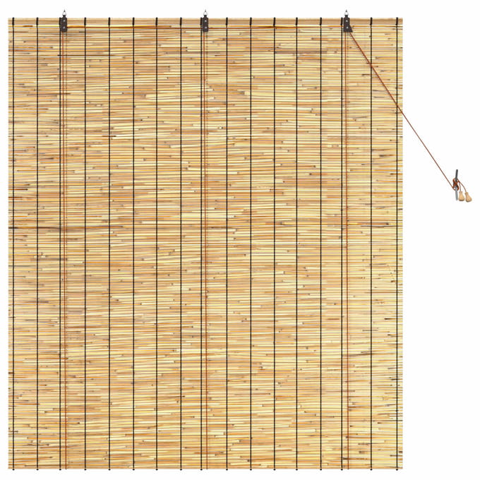 vidaXL - Rolgordijn - Naturel - 140 - x - 160 - cm - Riet