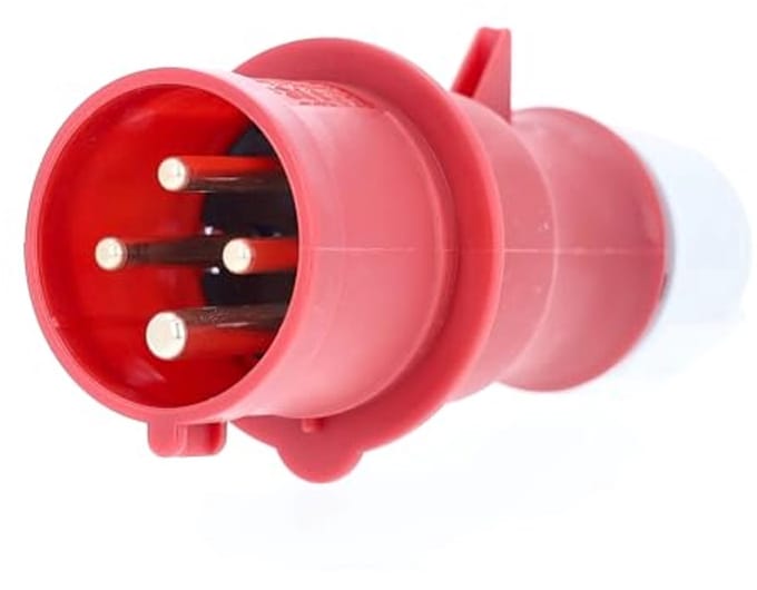 CEE-Stekker Schroefaansluiting IP44 400V 16A Rood