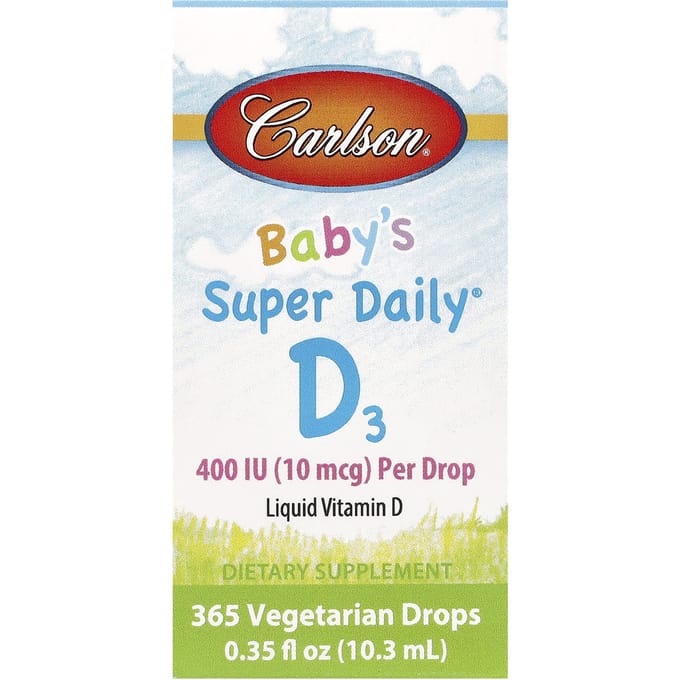 Super Dagelijkse D3 voor Baby, 10 Mcg (400 IE), 0.35 fl oz (10,3 ml)