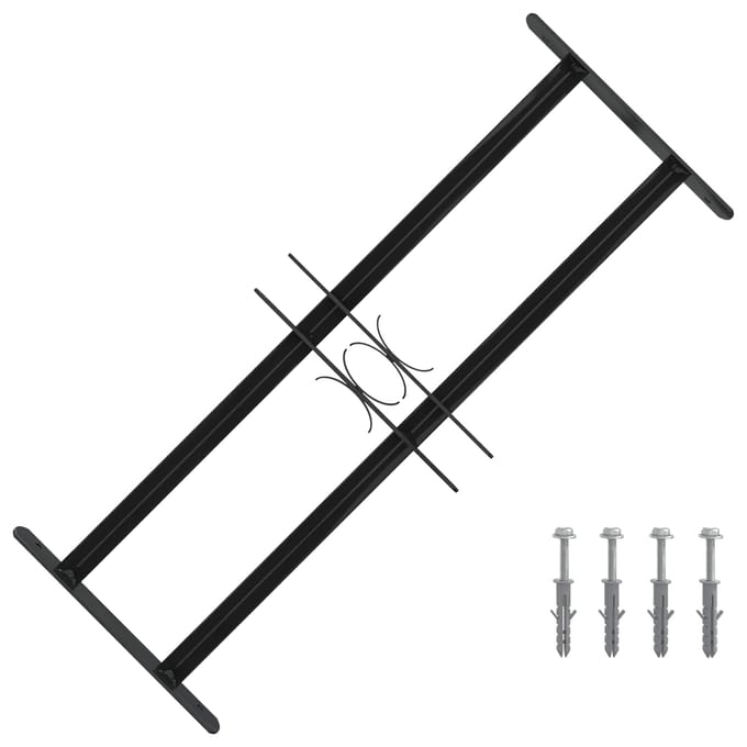 vidaXL - Raam - Beveiligings - Grille - 76 - x - 30 - cm - Gegalvaniseerd - staal