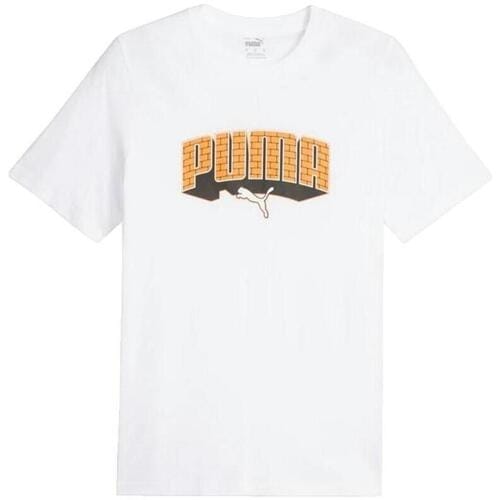 T-shirt Korte Mouw Puma T-shirt Graphics Hip Hop blanc