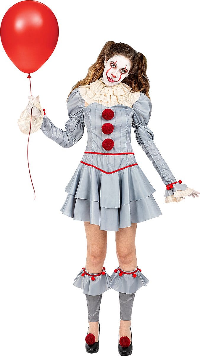 FUNIDELIA Pennywise kostuum - It Chapter Two - Voor Vrouwen - Maat: S