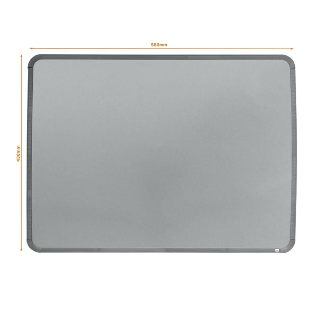 Whiteboard Nobo slimline 43 x 58 cm zilver gelakt