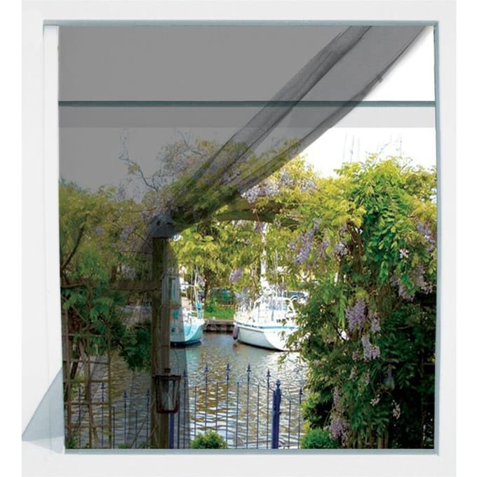 ProGarden Zwart Raam Insectenmuggenhor met Bevestigingstape 150 x 130 cm