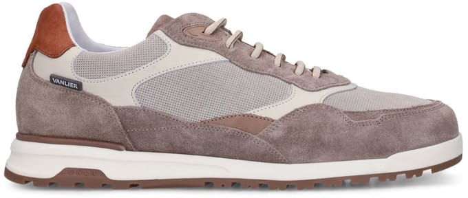 Van Lier - Heren - Beige suède sneakers - Maat 41