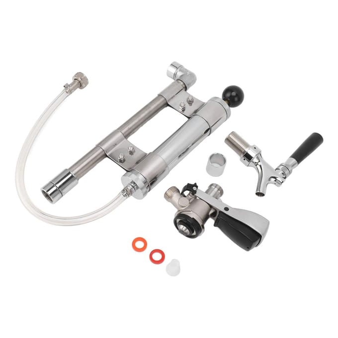 8 Inch Bierfust Pomp Assemblage Roestvrij Staal Lekvrij D-Type Dispenser Fust Tappunt Converter voor gray