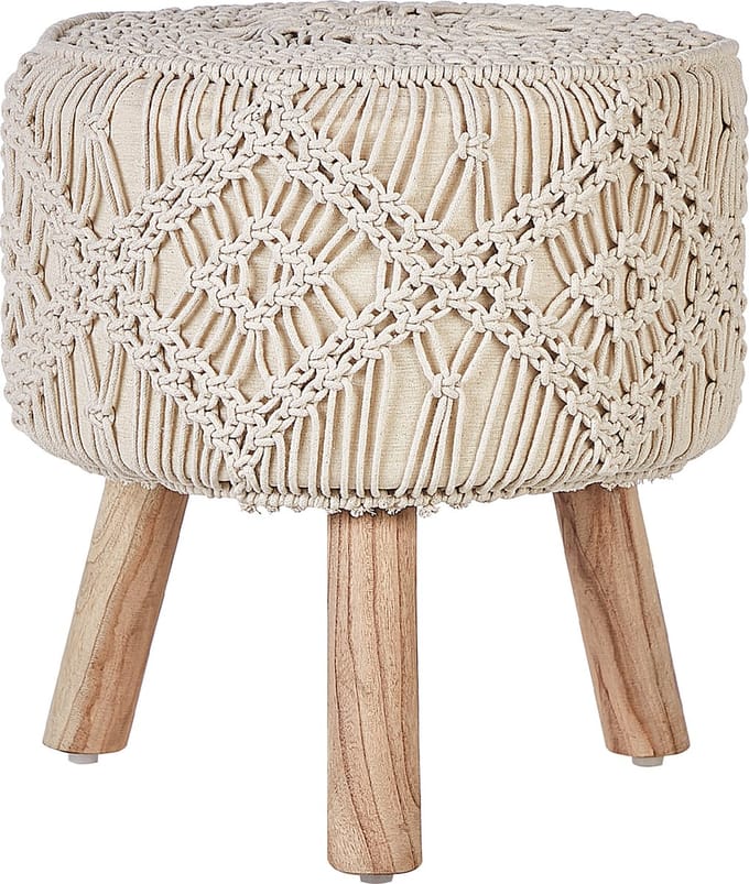 MANZAI - Voetenbank - Beige - 40 x cm - Katoen