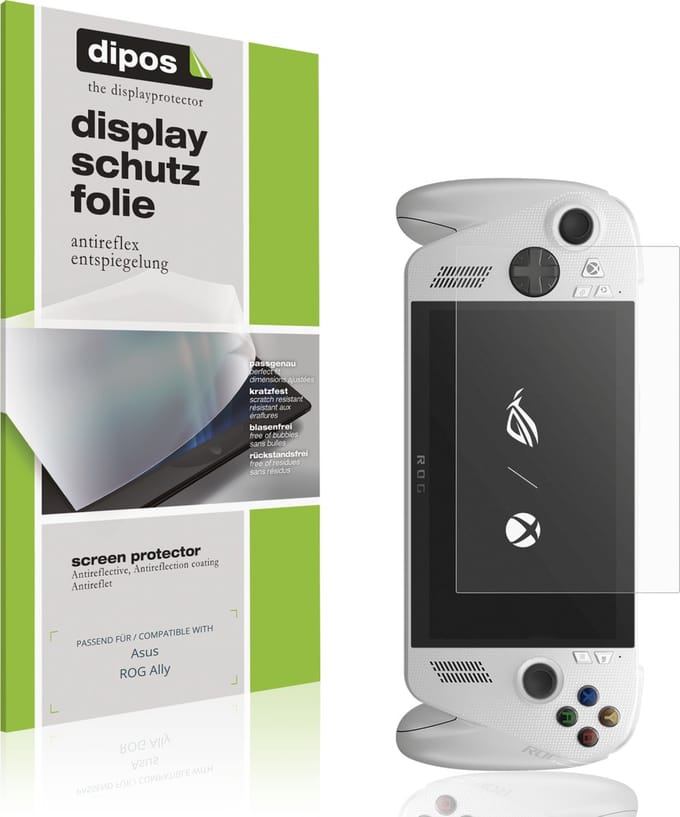 dipos – 2x Matte Beschermfolie geschikt voor Asus ROG Ally | Krasbestendige & antireflecterende Screenprotector Ultra-Thin