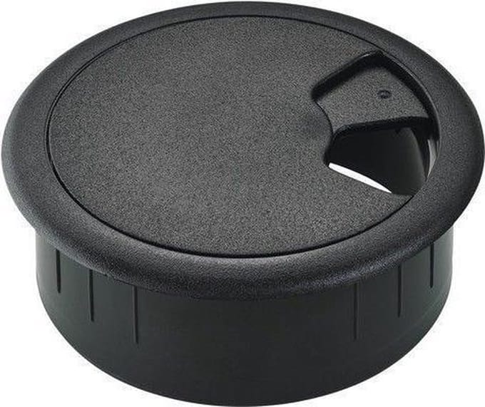 Kabeldoorvoer zwart 60mm