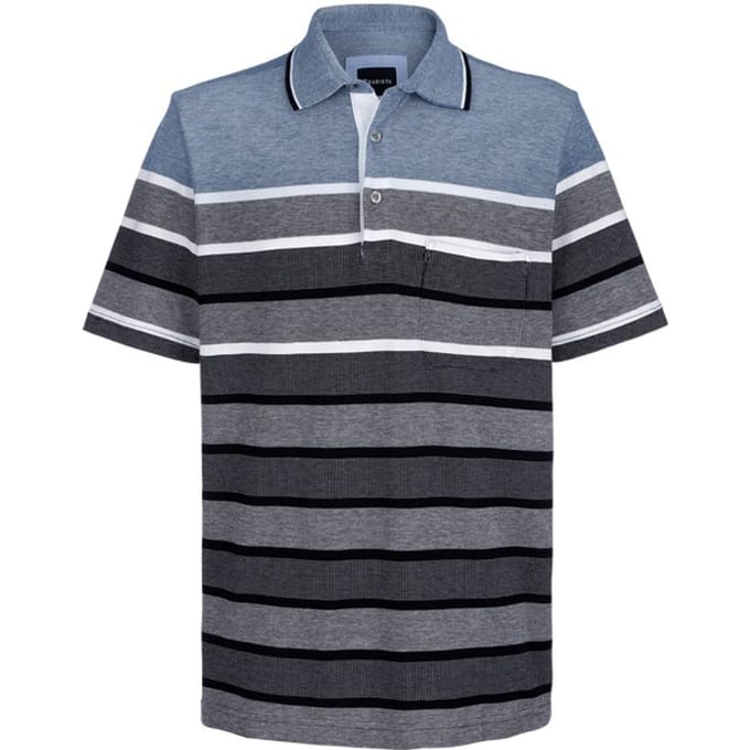 Babista herren Poloshirt - 52/54 - blauw - Plus Size