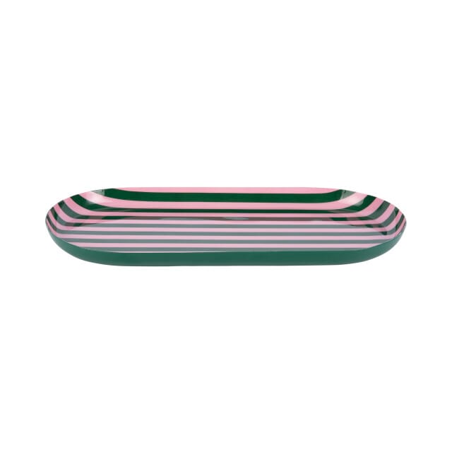 Present Time - Dienblad Animado Oval Large - Groen - 38x18x2,5 cm