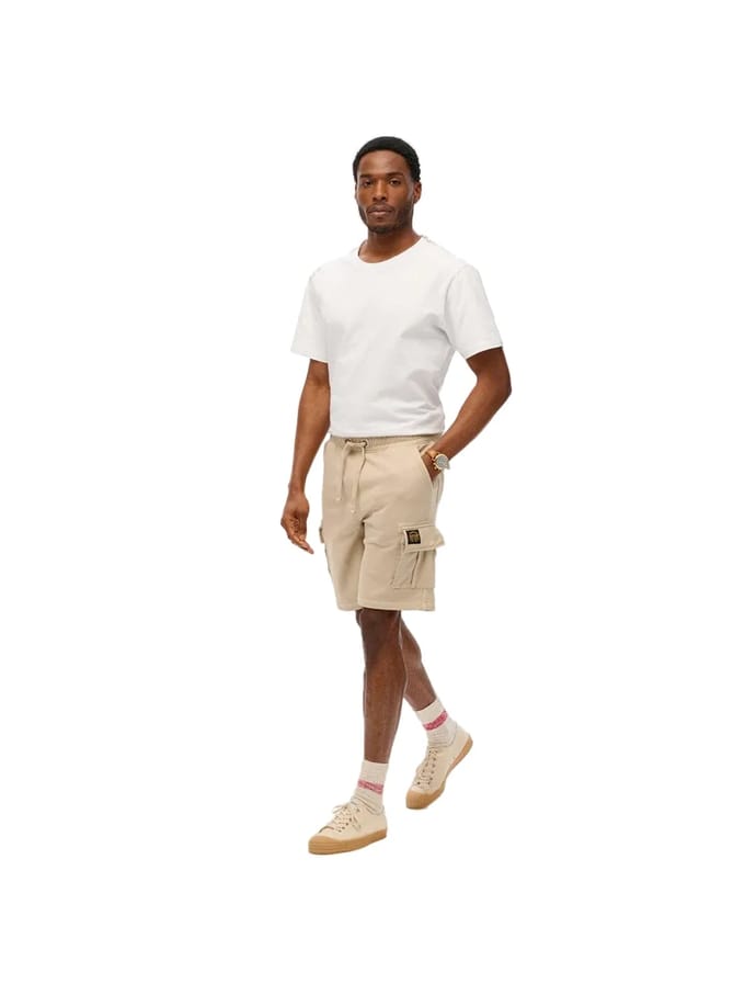 Superdry - Cargoshort met contrasterende stiksels - Heren - Korte broeken