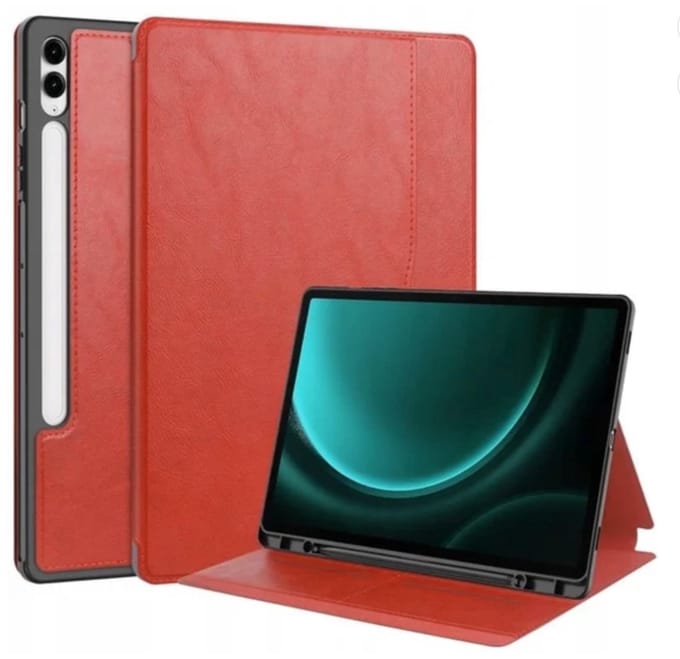 EtuiTab Clear Card Pencil - Tablethoes - Samsung Galaxy Tab S10 Plus - 12.4 inch - Rood