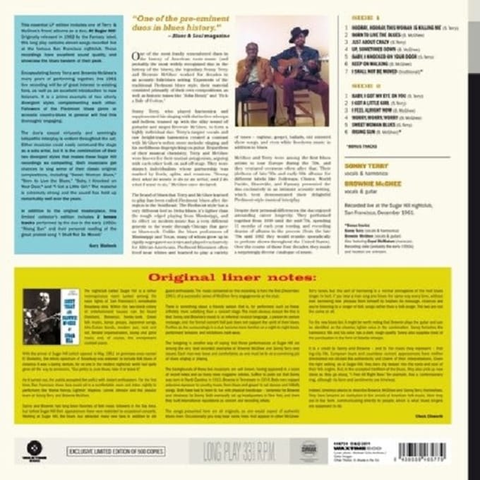 At Sugar Hill - Sonny Terry & Mc Ghee