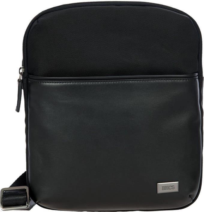 BRIC'S Schoudertas Tabletzak Monza Tracolla Black / Black Zwart