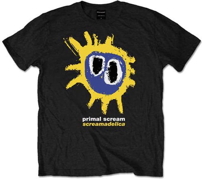 Primal Scream - Screamadelica Yellow Heren T-shirt - S - Zwart