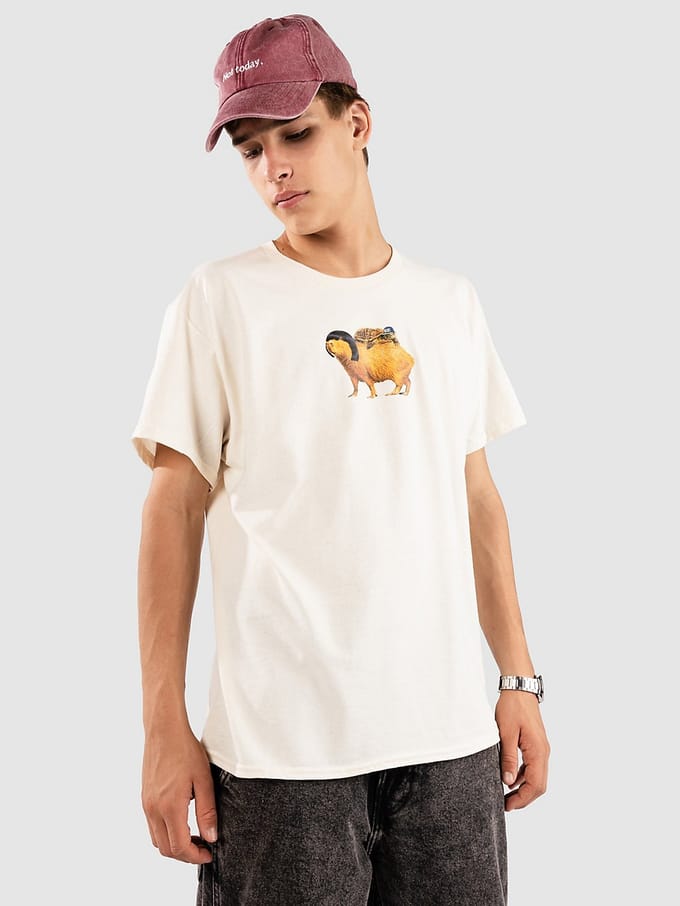 A.LAB Human Animals T-Shirt bruin