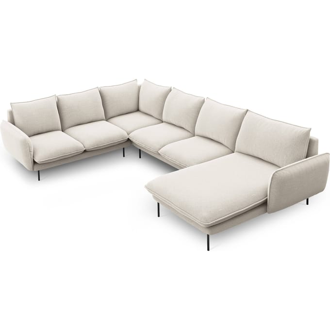 Hoekbank Vienna hoek links & chaise longue rechts | Cosmopolitan Design