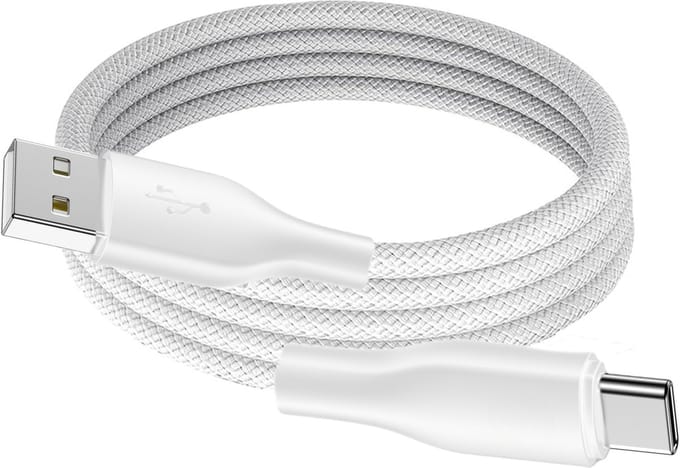 USB A naar USB C Kabel - 1 Meter - Nylon - Geschikt voor Android Auto en Apple CarPlay ( iPhone 15 en iPhone 16 )