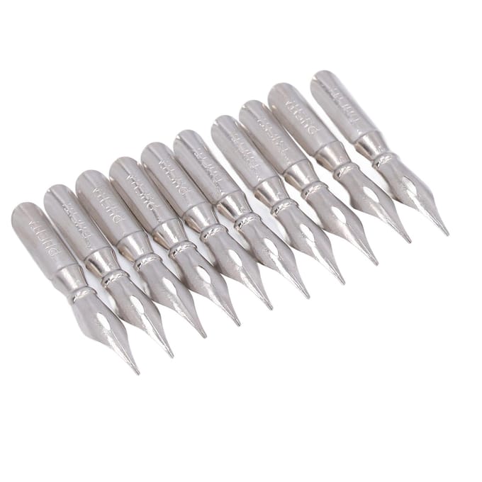 10 stuks kalligrafiepenpunten, comfortabel schrijven, goede prestaties, lichtgewicht, kunstgereedschappen B10 white