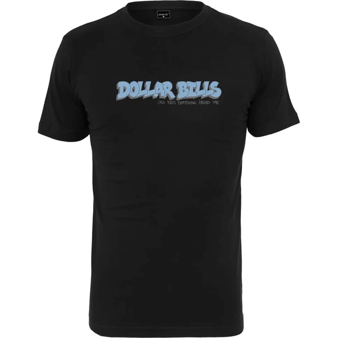 Mister Tee Heren Tshirt -XS- Dollar Bills Zwart