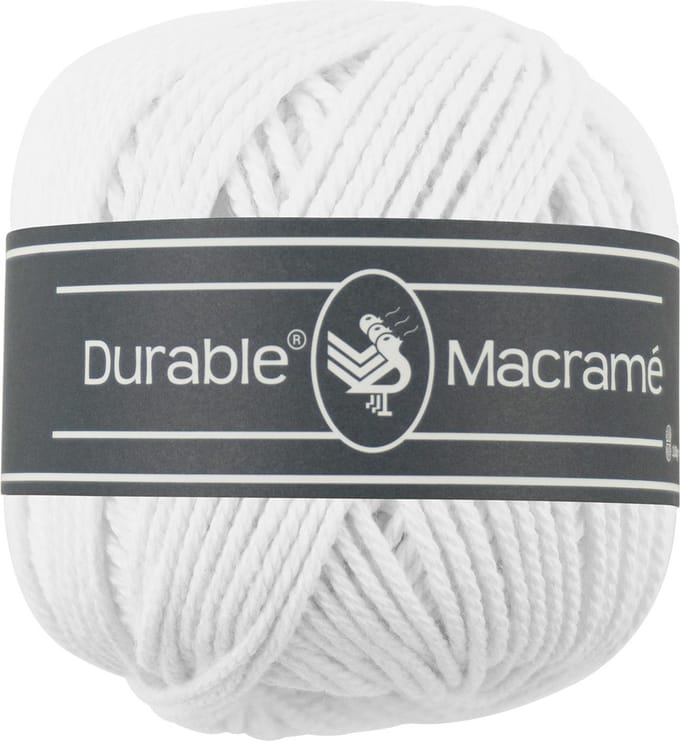 Durable Macramé - 310 white - Katoen Garen