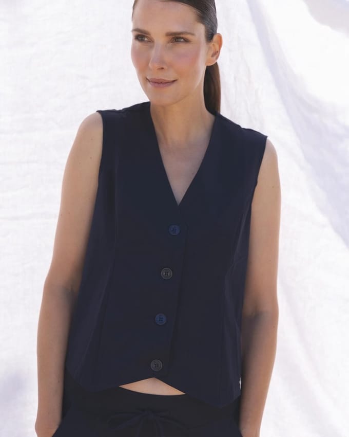 MI PIACE - Travel Gilet Uni 2294 Dark Blue - Maat : S