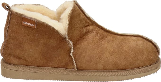 Shepherd Anton Heren Pantoffels - Antique cognac - Maat 42