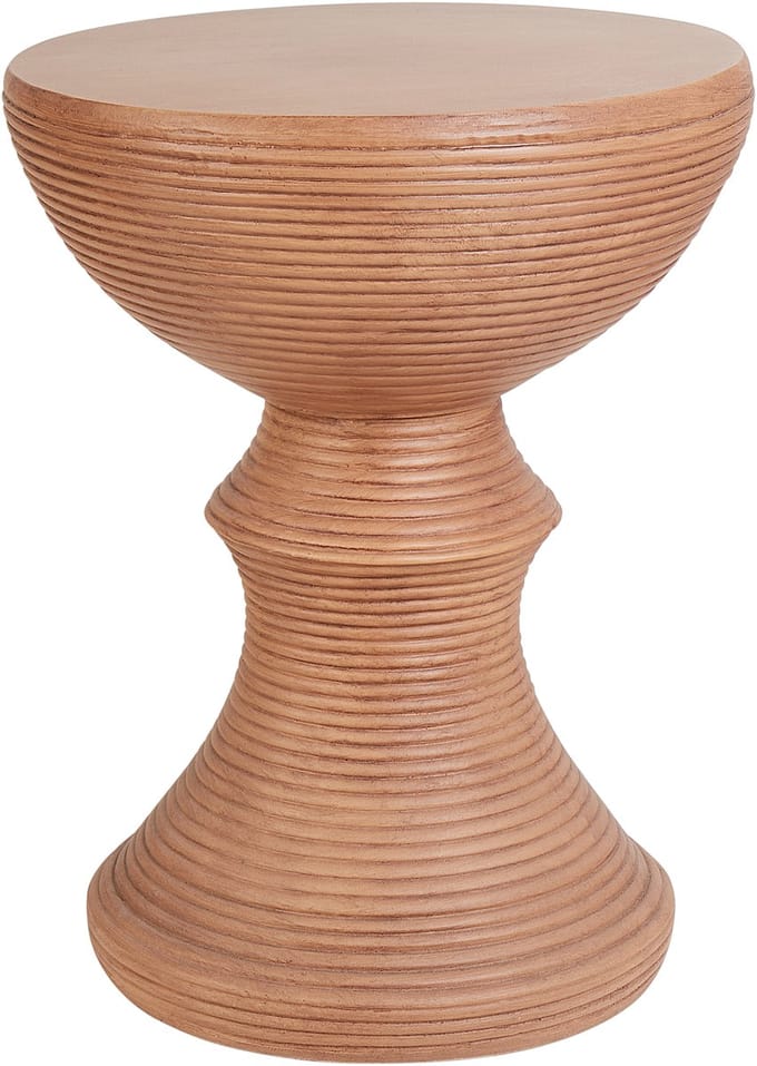 CALDARO - Bijzettafel - Lichthout - Lichtbeton