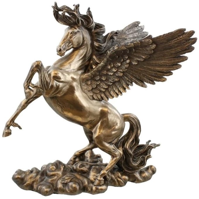 Veronese Design Beeld/figuur - Steigende Pegasus - (hxbxd) ca. 28cm x 25,5cm x 15,5cm
