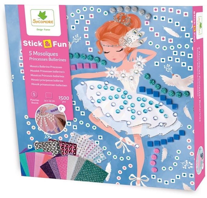 Sycomore mozaïek speelgoed Princesses ballerine creatief knutselen.