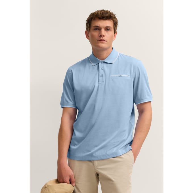 Bugatti Herren Polo shirt Modern Fit met borstzak