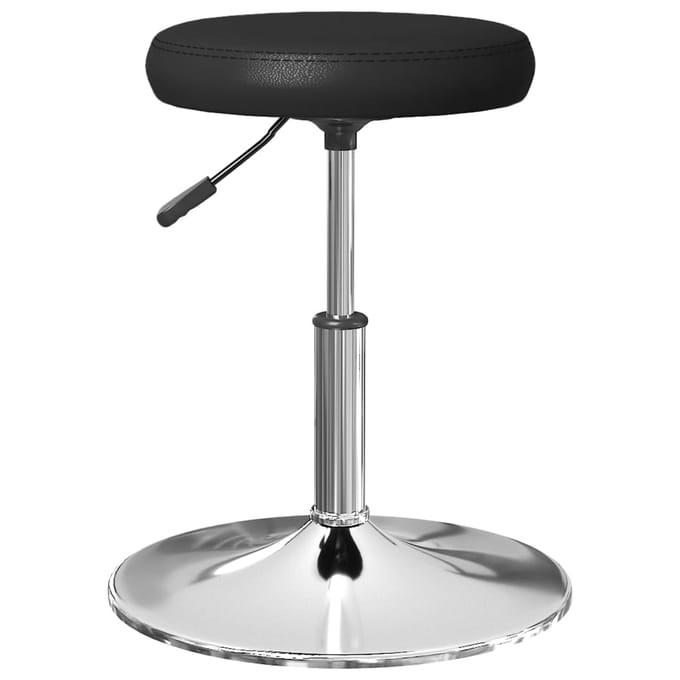 vidaXL - Eetkamerstoelen - 2 - st - kunstleer - zwart
