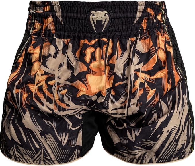 Venum Tiger Muay Thai Shorts Zwart Neon Oranje - M
