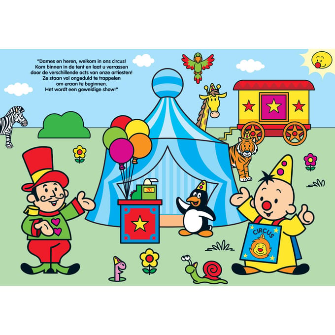 Studio 100 Bumba - In het circus Kartonboekjes Baby- en peuterboeken