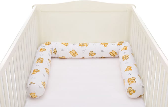 Baby bedomrander - bedbumber - hoofdbeschermer ledikant - 190 cm - Teddy - Fillikid